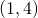 (1,4)